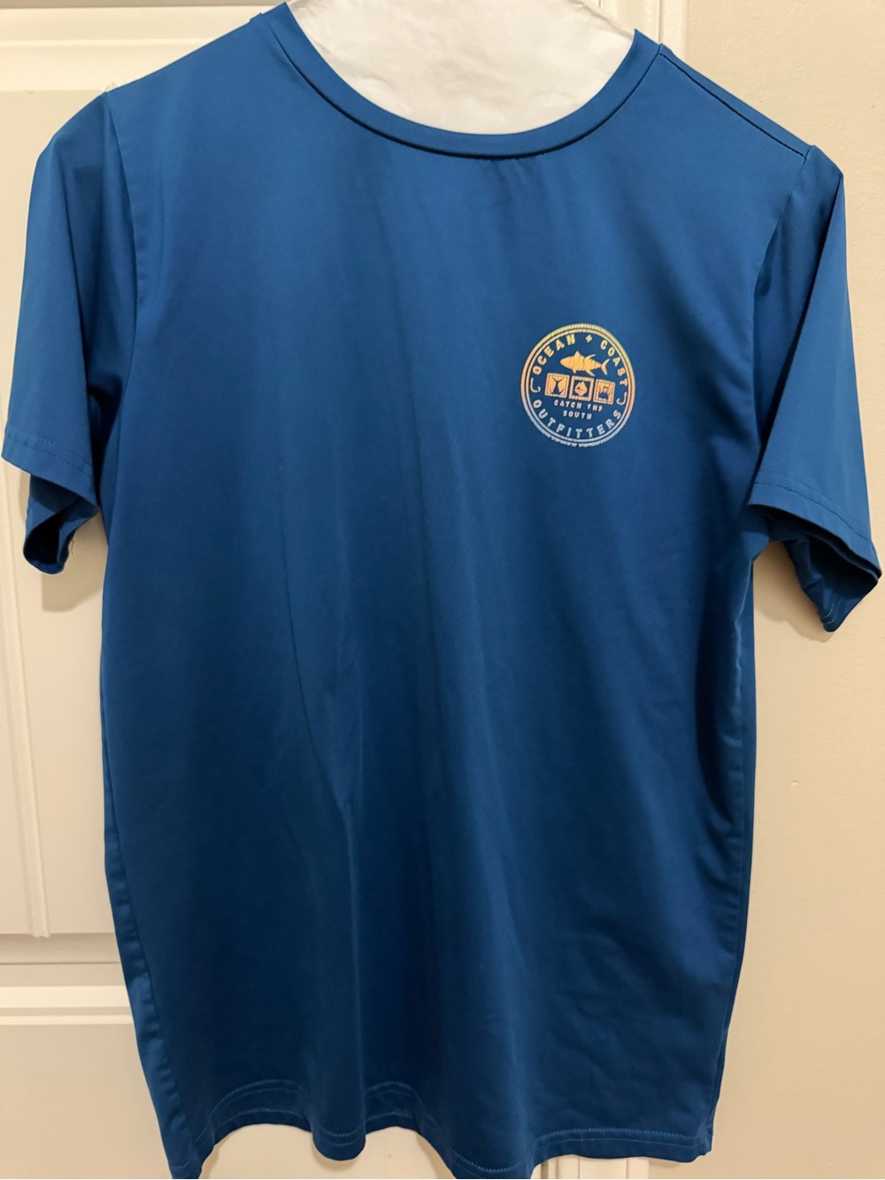 Dri fit Blue Graphic Short-Sleeve Boys Shirt